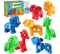 Coogam ABC Animal Alphabet Matching Game, 26PCS Majuscule et Minuscule, Jouets Sportifs Fins, Jouets d'apprentissage pré-Scolaire pour Les Enfants de 2 3 4 Ans