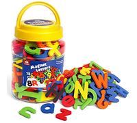 Coogam EVA Lettres Magnétiques Numéros 78 Pcs Alphabet ABC 123 Aimants De Réfrigérateur Ensemble de Jouet Éducatif Coloré, Apprentissage Préscolaire Orthographe Majuscule Minuscule pour Enfant