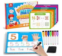 Coogam Jeux éducatifs de mathématiques, exercices pour les compétences en calcul, exercices de suivi des nombres secs et d'écriture manuscrite, mathématiques plus et soustraction, activités éducatives