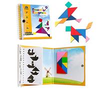 Coogam Magnétique Voyage Tangram Puzzles Livre Jeu Tangrams Jigsaw