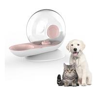 Coogime Fontaine à eau pour chats et chiens, 2,8L Fontaine à eau automatique pour animaux de compagnie avec filtre, abreuvoir, mangeoire automatique, grand volume (Rose, L)