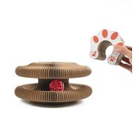 Coogime Griffoir Magique 2 en 1 Pliable, Pratique Jouet pour Chat avec Clochettes, Durable