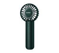 Coohea Mini ventilateur portable rechargeable avec batterie 2600 mAh 3 vitesses puissant ventilateur de maquillage alimenté par USB petit ventilateur de bureau avec cordon de base pour homme, femme, bureau, voyage, camping, vert foncé