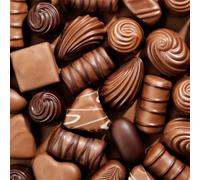 Cooiiye Chocolat Diamond Painting Adultes,Square 5D DIY Kit Broderie Diamant Peinture Complet,Nourriture Peinture Broderie Diamant Art Point de Croix pour Maison Murale Décoration 40x40cm