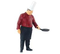 Cook Chef Figurines Scène de construction Figurines peintes à l'échelle 1:64 Chef Rouge 4 Chef de Cuisine