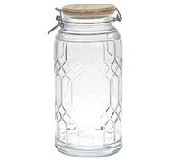 Cook Concept – Bocal de conservation KA5507 – Transparent – Couvercle bambou – 2,7 L