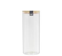 COOK CONCEPT Bocal en Verre et Bambou 1,6 L Éco-Responsable Transparent