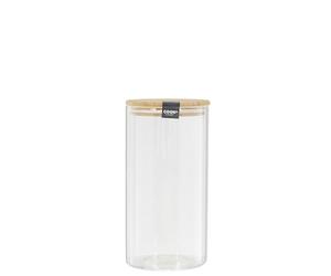 COOK CONCEPT - Bocal Haut en Verre avec Couvercle Joint Silicone - 1,2 Litres - Multifonction Conservation et Stockage - Résistance -40°C/+460°C - Transparent - Passe au Lave-Vaisselle