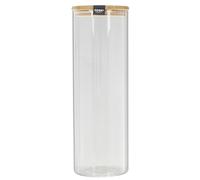 Cook Concept Bocal haut en verre KA4373 Couvercle silicone réutilisable Transparent 2 L