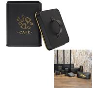 Cook Concept - Boîte en métal BT6811 - Hermétique, design chic et moderne - 1 L Noir et Or