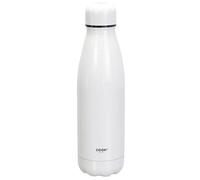 Cook Concept - Bouteille de Transport 50 Cl Blanc - Inox - Chaud/Froid - Double Paroi - Dimensions : 25.8 X 7 X 25.8 cm Ka4637