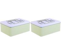 COOK CONCEPT - BT6708 - Boite de Conservation Ma Boite à The Art De La Table Boisson Et Apero The Cafe Et Sucre (Lot de 2)