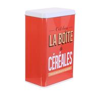 COOK CONCEPT - BT6711 - Boîte de Conservation en Métal pour Céréales - Design Pratique et Élégant - Dimensions 241 x 174 x 93 cm - Rangement Cuisine - Couleur Rouge