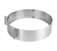 COOK CONCEPT Cercle à Gâteau Amovible en Acier Inoxydable 15,5 cm Gris | Acier inoxydable, cercle à gâteau amovible, cheesecakes flans charlottes, démoulage facile, format 15,5 cm, gris