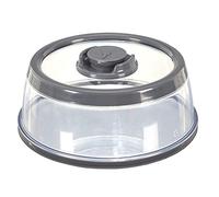 Cook Concept - Cloche Vide d'air - Diamètre 25 cm - Plat Fraicheur - Bouton Vide Air Intégré Gris Kb6046