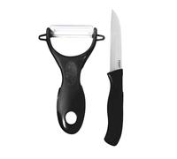COOK CONCEPT Coffret Couteau Céramique 12,5 cm et Éplucheur Noir
