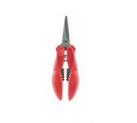 COOK CONCEPT Easy Make KD3246 Ciseaux Pince Crustacés, INOX + PP, Rouge, 17.80 x 5.50 x 2 cm