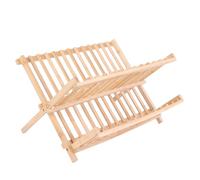COOK CONCEPT Égouttoir à Vaisselle Pliable en Bambou 12 Assiettes Beige | Bambou, pliable, capacité 12 assiettes, séchage vaisselle, drainage intégré, écologique, design élégant, beige