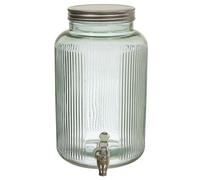 Cook Concept Fontaine à boissons en verre coloré vert 5 L
