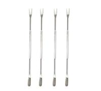 COOK CONCEPT Home Deco Factory - KU6719 Curettes à Crustacés en Acier Inoxydable - Accessoire Ergonomique pour Fruits de Mer - Longueur 18 cm - Finition Argent - Couleur Assorties