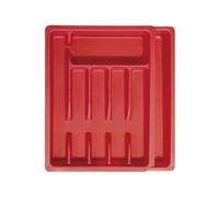 COOK CONCEPT Je Cherche Une Idee KB5609 Range Couverts Ajustable Plastique Noir/Gris/Rouge 46,4 x 38 x 6,2 cm