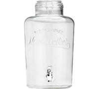 COOK CONCEPT, KA0099, Fontaine à Boisson en Verre Transparent 10 Liitres, Géante, Design en Verre, Large Ouverture au Sommet, Équipée d'un Robinet, idéale pour barbecues, Pique-niques