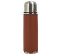 Cook Concept Bouteille isotherme KA0374 50 cl inox - design élégant simili peau marron