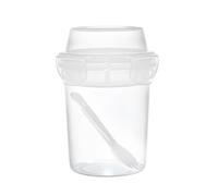 COOK CONCEPT - KA0544 Lunch Box Gobelet - Conçu pour Repas à Emporter - Double Compartiment 44Cl - Design Transparent - Taille 44Cl - Couleur Transparent