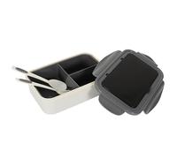 COOK CONCEPT - KA0544 Lunch Box Gobelet Double Compartiment 44Cl - Design Transparent - Conçu pour Repas à Emporter - Taille 44Cl - Couleur Transparent