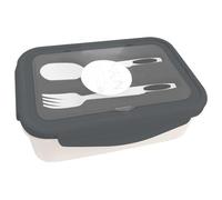 COOK CONCEPT, KA0546, Lunch Box Unicolore Pratique avec Compartiments et Couverts Inclus, Idéale pour Repas à Emporter, Compacte et Durable, Vert, Taille Standard