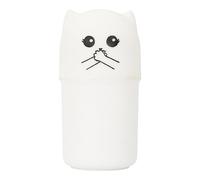 COOK CONCEPT - KA0779 - Distributeur de Piques à Apéro en Bois avec 200 Piques - Design Ludique et Coloré - Idéal pour Vos Soirées Taille : 8,7 cm - Couleur : Noir - Orange - Blanc