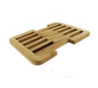 COOK CONCEPT - KA2137 Dessous de Plat Extensible en Bois de Bambou - Design Nature - Adaptable de 20 à 30 cm - Conçu pour Préparations Culinaires - Couleur Beige