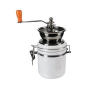 COOK CONCEPT - KA2246, Moulin à Café Barista en Bois et INOX, Design Élégant, Conçu pour Moudre Vos Grains à Domicile, Dimensions 15,5 x 8,5 x 19,8 cm, Couleur Blanc
