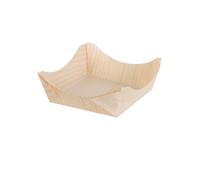 COOK CONCEPT - KA39101 - Barquette Snacking en Pin X12 10X10.5m Art de la Table Reutilisable Jetable