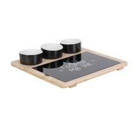 COOK CONCEPT - KA4594 - Plateau en Bambou avec Planche et Coupelle - Conçu pour Apéros - Design Pratique - Dimensions 27 x 26 x 45 cm - Couleur Naturelle