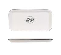 Cook Concept - Ka4597 - Plat de Service 34X16.5 cm Art de La Table Service Saladier Coupelle Verre Gres Porceaine Ceramique