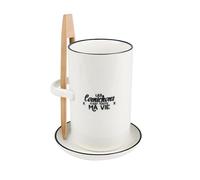 Cook Concept - Ka4598 - Pot À Cornichon avec Soucoupe et Pince Art de La Table Service de Table Accessoire de Service