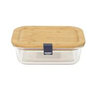 COOK CONCEPT - KA4798 Lunch Box en Verre et Bambou - Capacité 52cl - Design Moderne et Pratique - Couvercle Hermétique - Taille 52cl - Couleur Transparent/Bambou