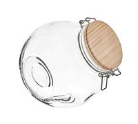 COOK CONCEPT - KA5504-1 Bocal de Conservation Rond Couvercle Bois 2.2L, Rangement Cuisine