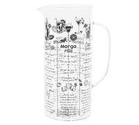 COOK CONCEPT - KA5875 Pichet à Cocktails 2L avec Recettes Intégrées - Design Élégant en Borosilicate - Idéal Apéritifs et Soirées - 165 x 10 x 10 cm - Transparent Noir