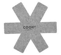 COOK CONCEPT - KB54311 Protège Poêle En Feutrine Lot de 2 - Amortisseur Anti-Rayure Pour Casseroles - Design Imprimé - Ø 38 Cm - Coloris Aléatoire Rouge/Gris/Noir