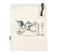 Cook Concept - Sac de conservation pour légumes réutilisable KB6039 - 22x28 cm Ivoire-Noir, pratique