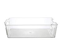 COOK CONCEPT - KB6796, Bac Rangement Frigo 8L, 37 x 21,5 x 10 cm, capacité de 8 litres, Robuste, Durable, Transparent, poignées intégrées, Polyvalent, Facile à Nettoyer