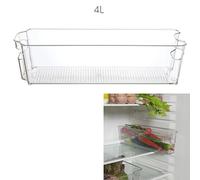COOK CONCEPT - KB6798 Bac de Rangement Frigo 32x21x9 cm 6L, Capacité Maximisée, Dimensions Optimisées, Matériau Robuste, Design Transparent et Pratique