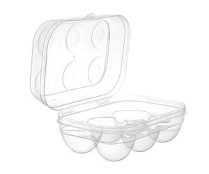 COOK CONCEPT - KB6799 Boîte à Œufs Plastique Transparent, Hermétique, Légère, 6 Œufs, Facile à Nettoyer, pour Conservation, Taille : 6 Œufs, Couleur : Transparent