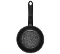 COOK CONCEPT, KC25301, Casserole Effet Pierre X3 avec Poignée Universelle Amovible, Design Élégant, Matériaux de Qualité, Empilable, Polyvalente pour Cuisson, Noir, 20 cm
