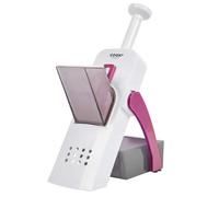 COOK CONCEPT - KD0001 Mandoline 4 en 1 - Ustensile de Cuisine Polyvalent - Découpe Facile - Ergonomique avec Bac de Récupération - Stabilité Optimale - Matériaux Solides - Couleur Noire