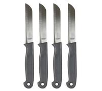 COOK CONCEPT - KD33131 Couteau de Cuisine Easy Cut X4 - Lot de 4 - Design Ergonomique - Lame Tranchante - Polyvalent pour Tous Types de Découpe - Taille 20 cm - Couleur Noir