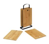 COOK CONCEPT - KD3333 Set de 6 planches à découper en bois marron - Conçues pour la cuisine - Pratiques - Conçues pour tous Vos Besoins Culinaires - Petit