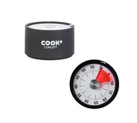 Cook Concept Minuteur de cuisine magnétique KM4077 – Indicateur zone rouge, design multicolore